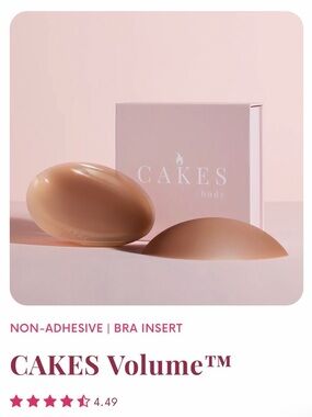 CAKES Volume
NON-ADHESIVE | BRA INSERT